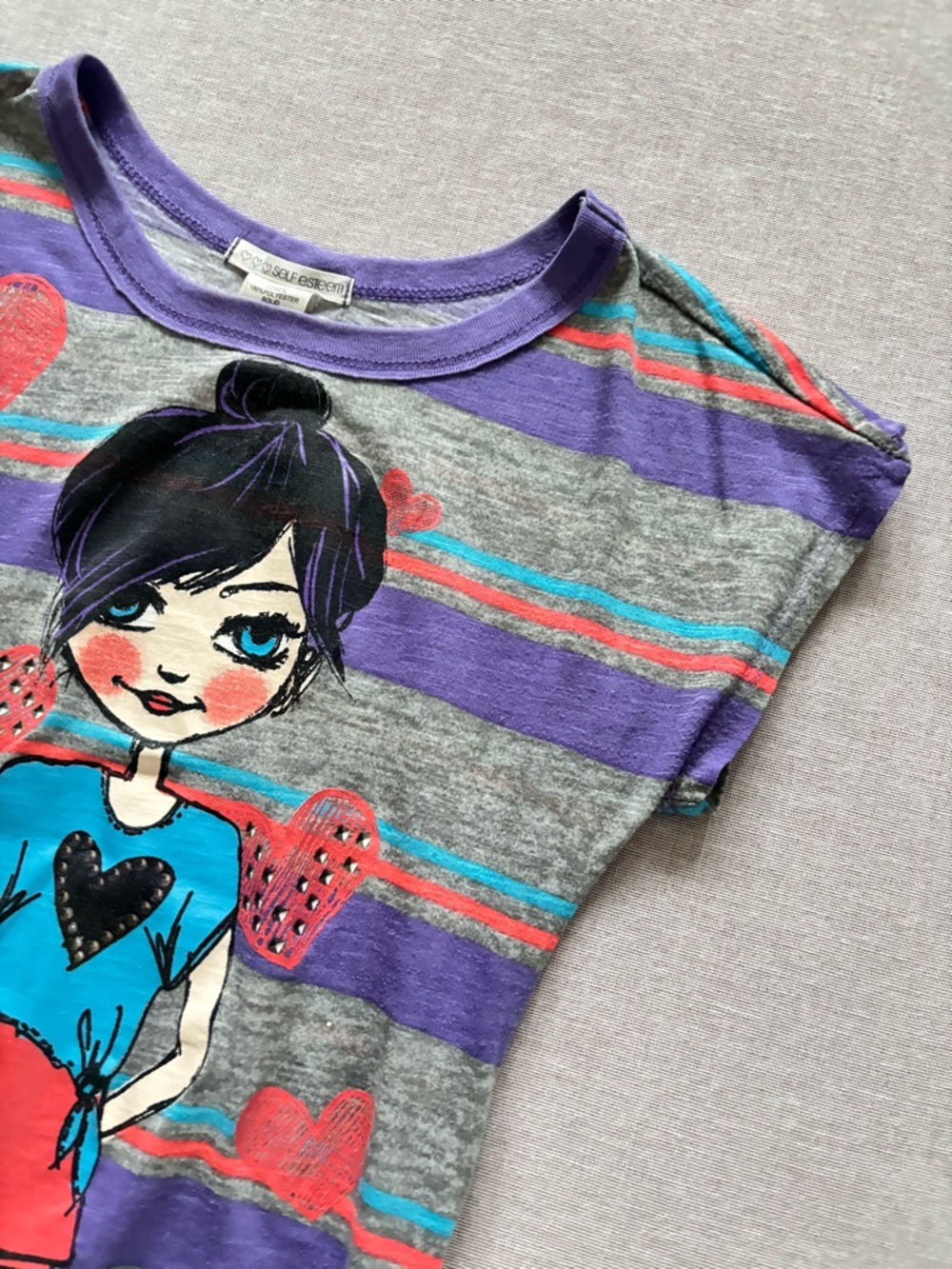 Self Esteem Y2K bratz style graphic baby tee. - Picture 4 of 9